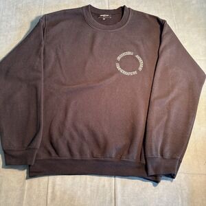 Shadow Hill USA Los Angeles Circle Logo Crewneck Sweatshirt Black XS